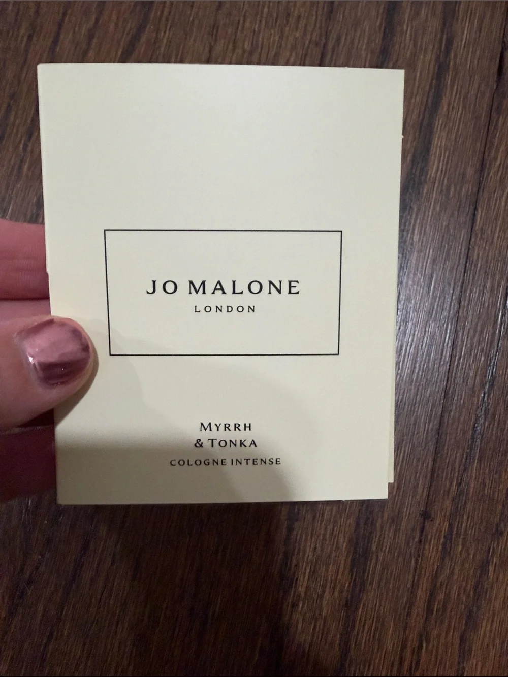 Jo Malone London Myrrh & Tonka samples